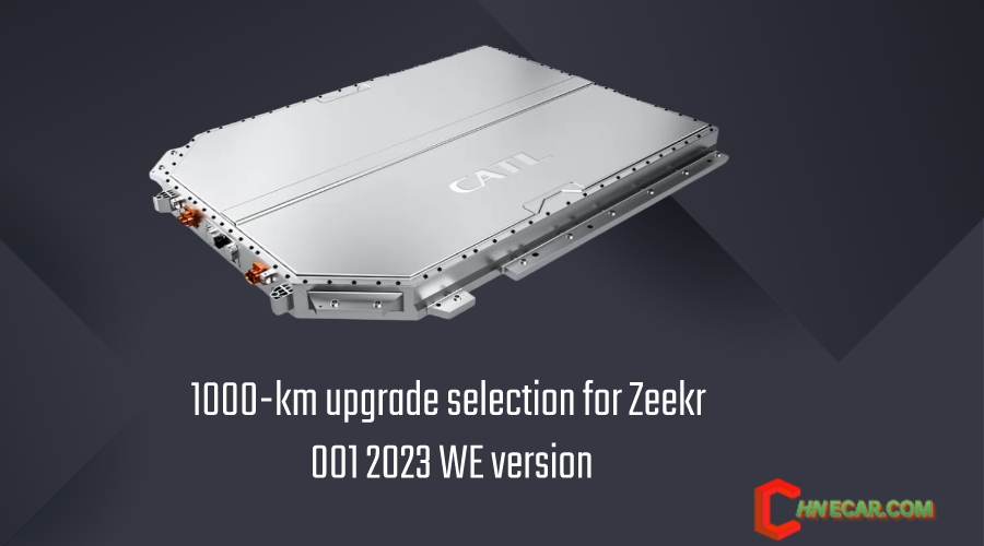 1000 km upgrades for Zeekr 001 2023 WE version