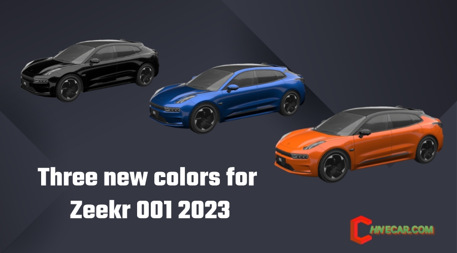 3 new colors for zeekr 001 2023