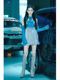Hot car show models from chongqing auto show