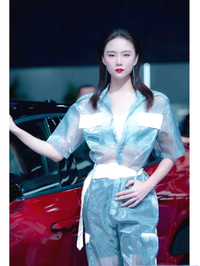 Hot car show models from chongqing auto show