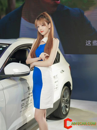 Beautiful car model from chinese electric car brand,shenzhen auto show
