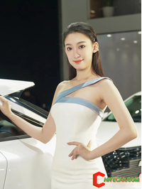 Elegant Car show model from shenzhen 26th auto show