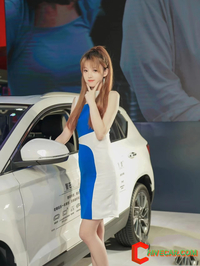 Beautiful car model from chinese electric car brand,shenzhen auto show